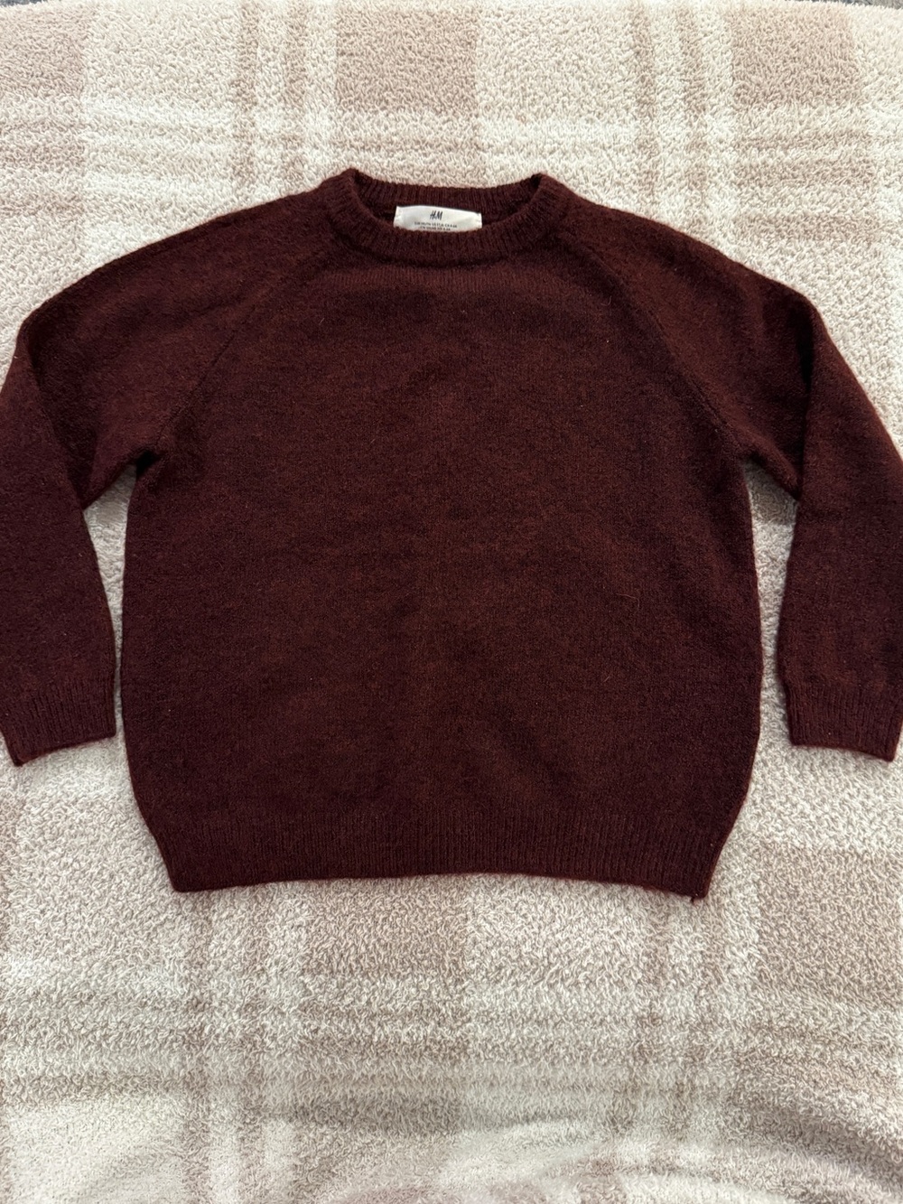 H&M Kids Crewneck Sweater in Burgundy